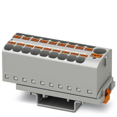 Phoenix Contact - PTFIX 10/18X4-NS35 GY - PTFIX 10/18X4-NS35 GY - Bloc répartiteur PTFIX