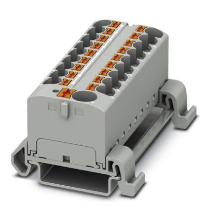 Phoenix Contact - PTFIX 10/18X4-NS35A GY - Bloc répartiteur PTFIX