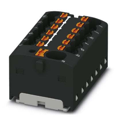 Phoenix Contact - PTFIX 4/12X1,5 BK - PTFIX 4/12X1,5 BK - Bloc répartiteur PTFIX