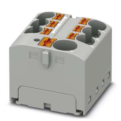 Phoenix Contact - PTFIX 10/6X4-G GY - PTFIX 10/6X4-G GY - Bloc répartiteur PTFIX