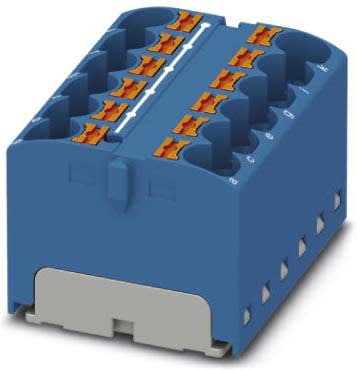 Phoenix Contact - PTFIX 12X4-G BU - PTFIX 12X4-G BU - Bloc répartiteur PTFIX
