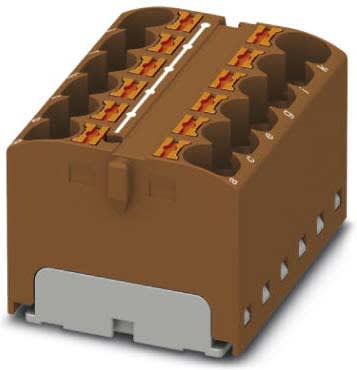 Phoenix Contact - PTFIX 12X4 BN - Bloc répartiteur PTFIX