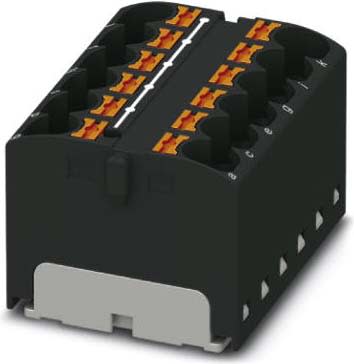 Phoenix Contact - PTFIX 12X4 BK - Bloc répartiteur PTFIX