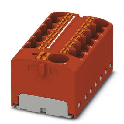Phoenix Contact - PTFIX 10/12X4-G RD - Bloc répartiteur PTFIX