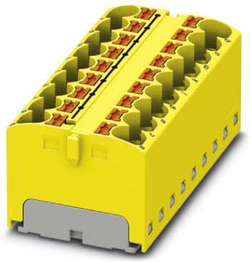 Phoenix Contact - PTFIX 18X4 YE - Bloc répartiteur PTFIX