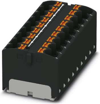 Phoenix Contact - PTFIX 18X4-G BK - PTFIX 18X4-G BK - Bloc répartiteur PTFIX