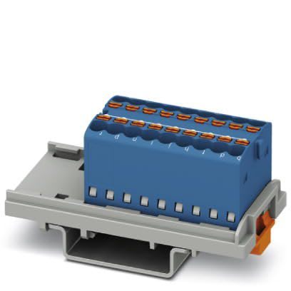 Phoenix Contact - PTFIX 18X1,5-NS35 BU - PTFIX 18X1,5-NS35 BU - Bloc répartiteur PTFIX