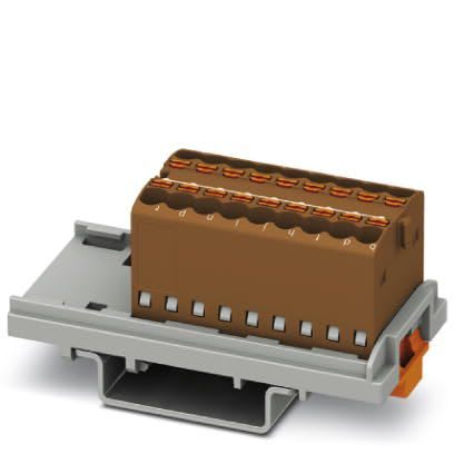 Phoenix Contact - PTFIX 18X1,5-NS35 BN - Bloc répartiteur PTFIX