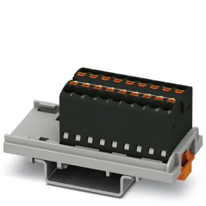 Phoenix Contact - PTFIX 18X1,5-NS35 BK - PTFIX 18X1,5-NS35 BK - Bloc répartiteur PTFIX