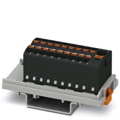 Phoenix Contact - PTFIX 4/18X1,5-NS35 BK - PTFIX 4/18X1,5-NS35 BK - Bloc répartiteur PTFIX