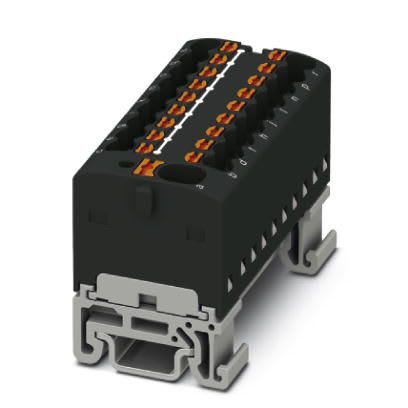 Phoenix Contact - PTFIX 4/18X1,5-NS15A BK - PTFIX 4/18X1,5-NS15A BK - Bloc répartiteur PTFIX
