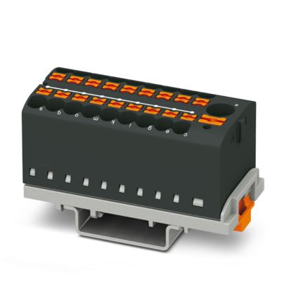 Phoenix Contact - PTFIX 6/18X2,5-NS35 BK - PTFIX 6/18X2,5-NS35 BK - Bloc répartiteur PTFIX