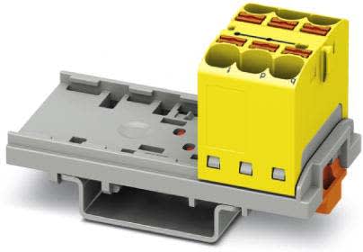 Phoenix Contact - PTFIX 6X4-NS35 YE - Bloc répartiteur PTFIX