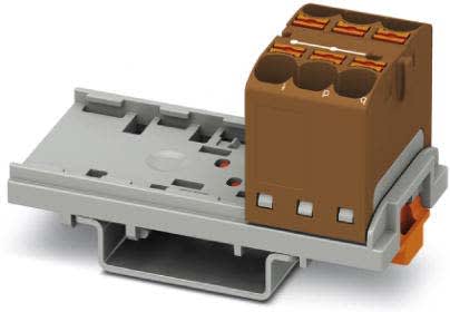 Phoenix Contact - PTFIX 6X4-NS35 BN - Bloc répartiteur PTFIX