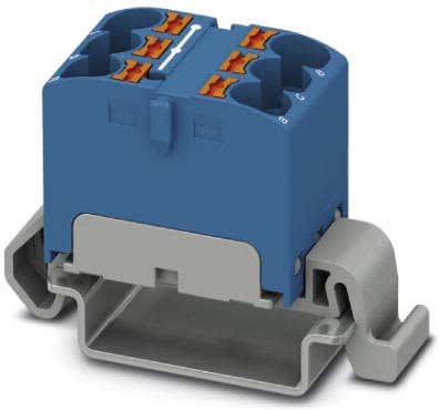 Phoenix Contact - PTFIX 6X4-NS35A BU - PTFIX 6X4-NS35A BU - Bloc répartiteur PTFIX