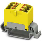 Phoenix Contact - PTFIX 6X4-NS35A YE - Bloc répartiteur PTFIX