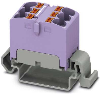 Phoenix Contact - PTFIX 6X4-NS35A VT - Bloc répartiteur PTFIX