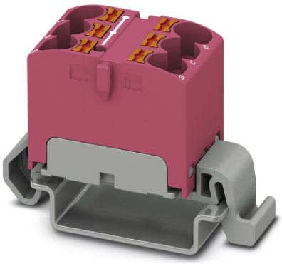 Phoenix Contact - PTFIX 6X4-NS35A PK - Bloc répartiteur PTFIX