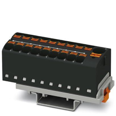 Phoenix Contact - PTFIX 10/18X4-NS35 BK - PTFIX 10/18X4-NS35 BK - Bloc répartiteur PTFIX