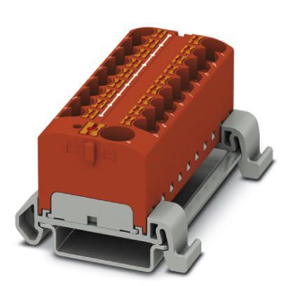 Phoenix Contact - PTFIX 10/18X4-NS35A RD - PTFIX 10/18X4-NS35A RD - Bloc répartiteur PTFIX