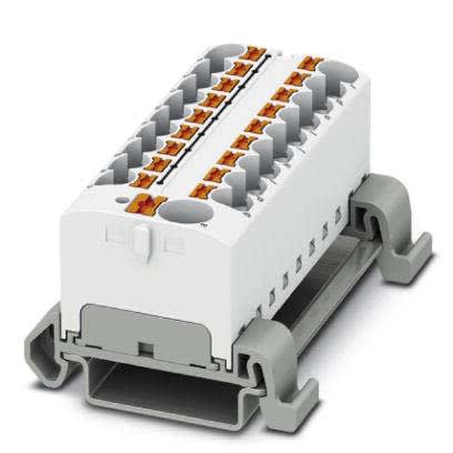 Phoenix Contact - PTFIX 10/18X4-NS35A WH - Bloc répartiteur PTFIX