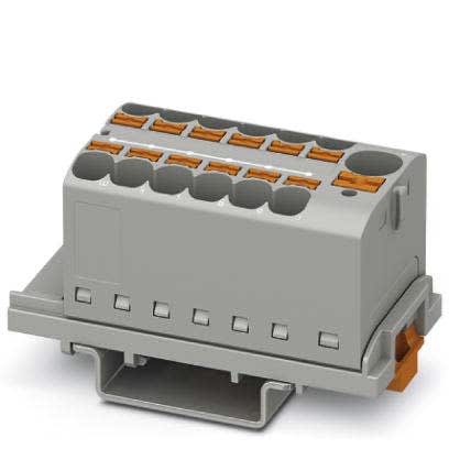 Phoenix Contact - PTFIX 10/12X4-NS35 GY - PTFIX 10/12X4-NS35 GY - Bloc répartiteur PTFIX
