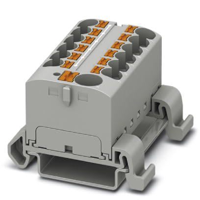 Phoenix Contact - PTFIX 10/12X4-NS35A GY - PTFIX 10/12X4-NS35A GY - Bloc répartiteur PTFIX