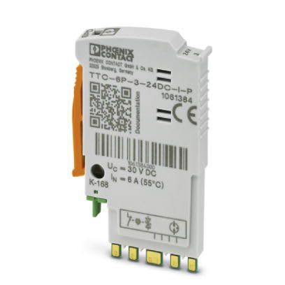 Phoenix Contact - TTC-6P-3-24DC-I-P - Fiche  Parafoudre TERMITRAB 3 fils 24VDC