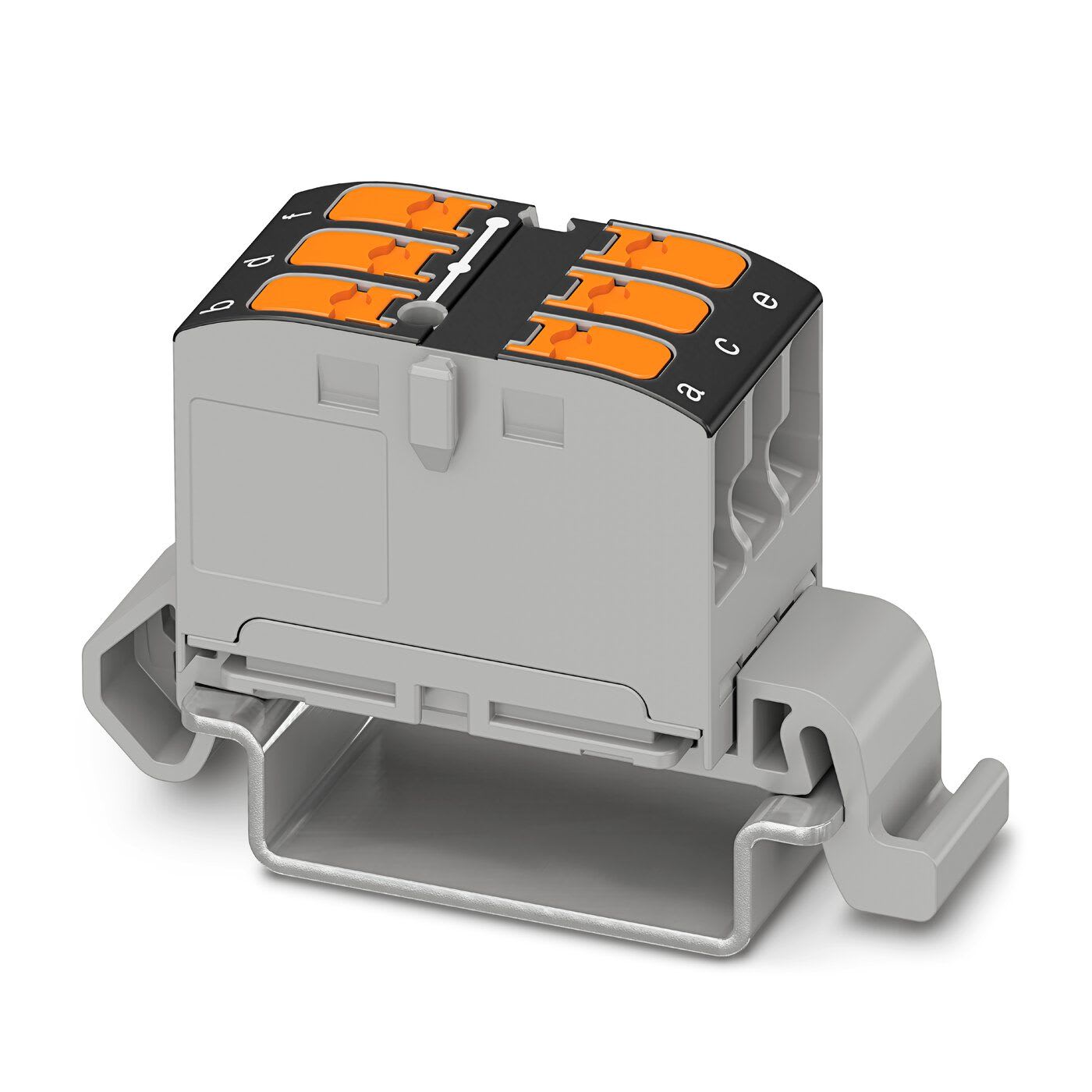 Phoenix Contact - PTVFIX 6X2,5-NS35A BK - Bloc répartiteur PTFIX