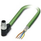 Phoenix Contact - Câble Bus, 4 pôles, Profinet, M8 mâle coudé, Ext. Libre, D, 1 m
