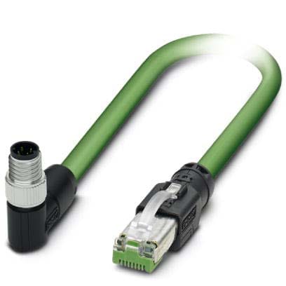 Phoenix Contact - Câble Bus, 4 pôles, Profinet, M8 mâle coudé, RJ45, D, 1 m