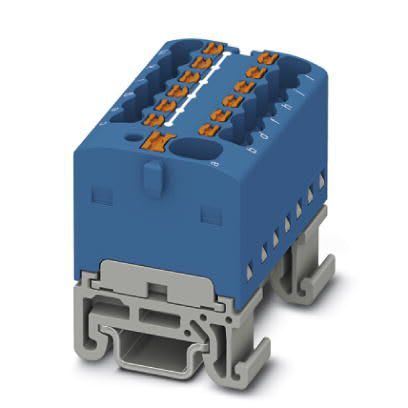 Phoenix Contact - PTFIX 4/12X1,5-NS15A BU - PTFIX 4/12X1,5-NS15A BU - Bloc répartiteur PTFIX