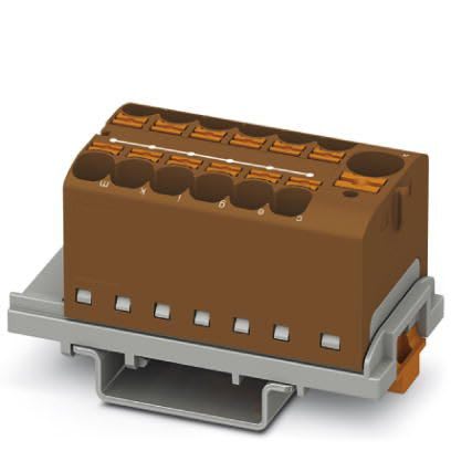 Phoenix Contact - PTFIX 10/12X4-NS35 BN - PTFIX 10/12X4-NS35 BN - Bloc répartiteur PTFIX