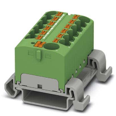 Phoenix Contact - PTFIX 10/12X4-NS35A GN - Bloc répartiteur PTFIX