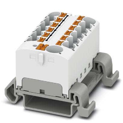 Phoenix Contact - PTFIX 10/12X4-NS35A WH - Bloc répartiteur PTFIX