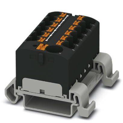 Phoenix Contact - PTFIX 10/12X4-NS35A BK - Bloc répartiteur PTFIX