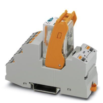 Phoenix Contact - Module relais Push-in, avec : embase, relais doré, étrier, 4 RT / 24 V DC