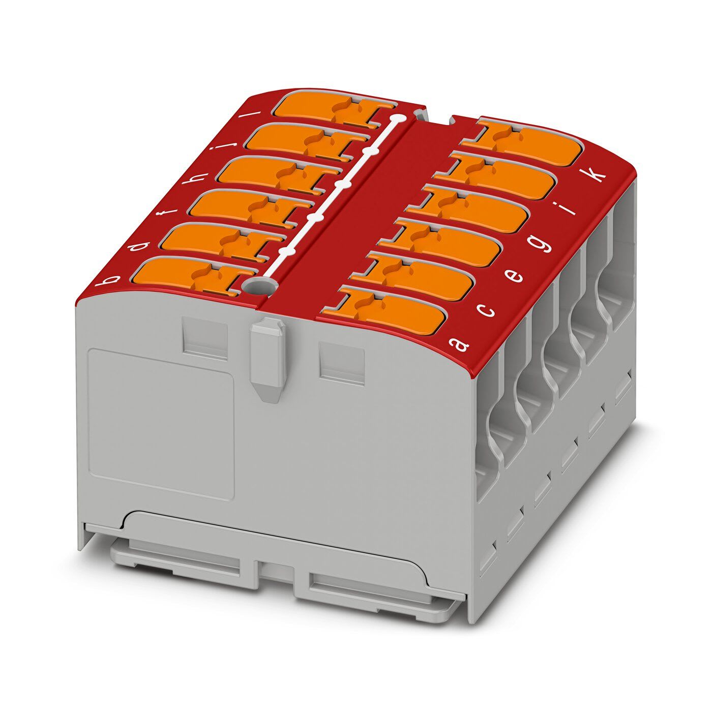 Phoenix Contact - PTVFIX 12X2,5-G RD - Bloc répartiteur PTFIX