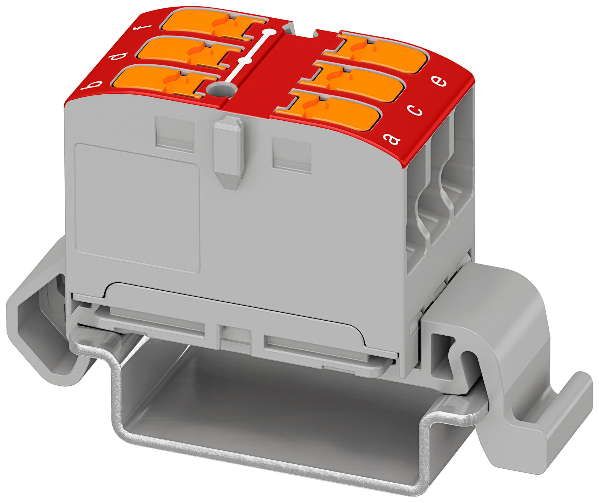 Phoenix Contact - PTVFIX 6X2,5-NS35A RD - Bloc répartiteur PTFIX