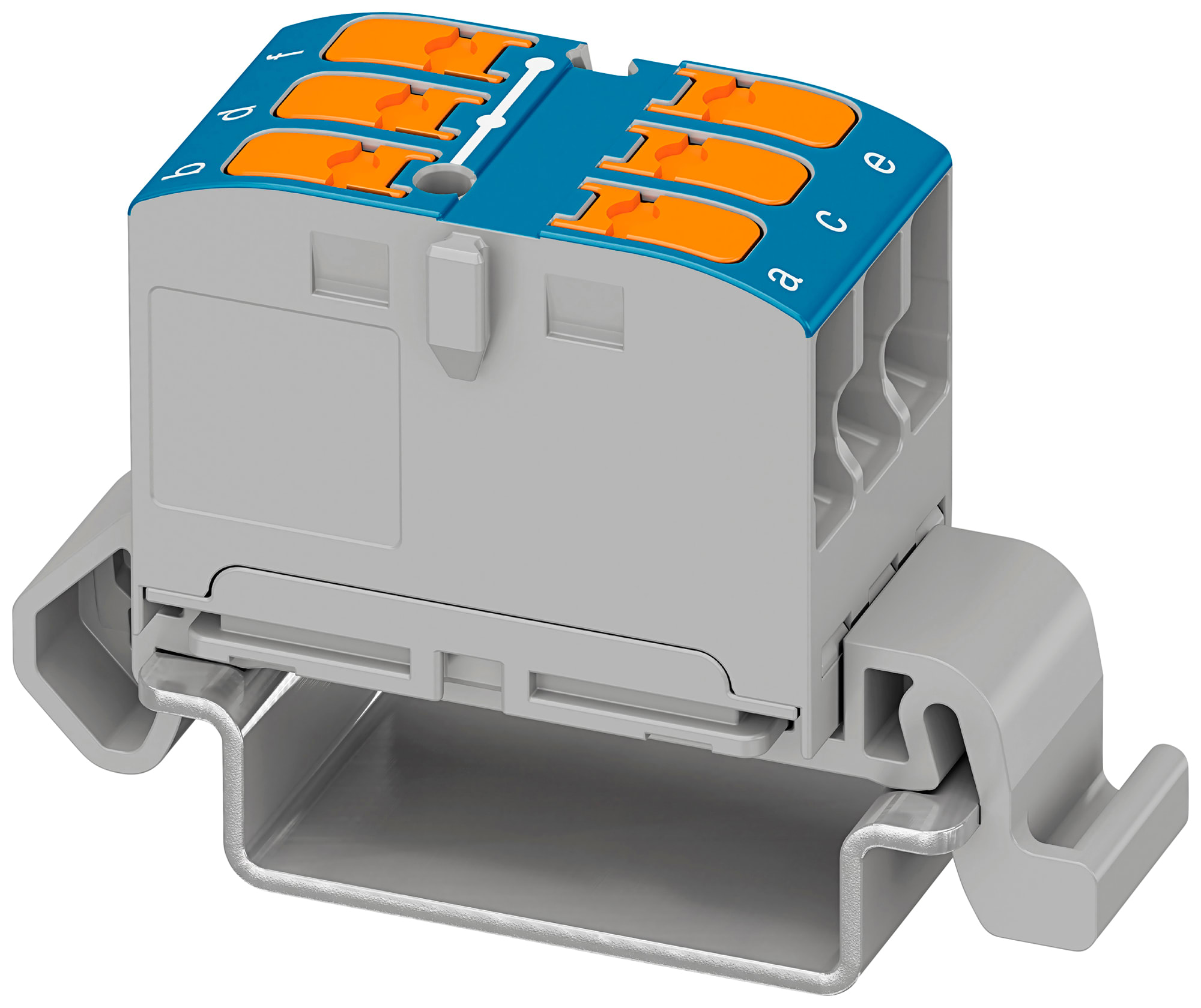 Phoenix Contact - PTVFIX 6X2,5-NS35A BU - Bloc répartiteur PTFIX