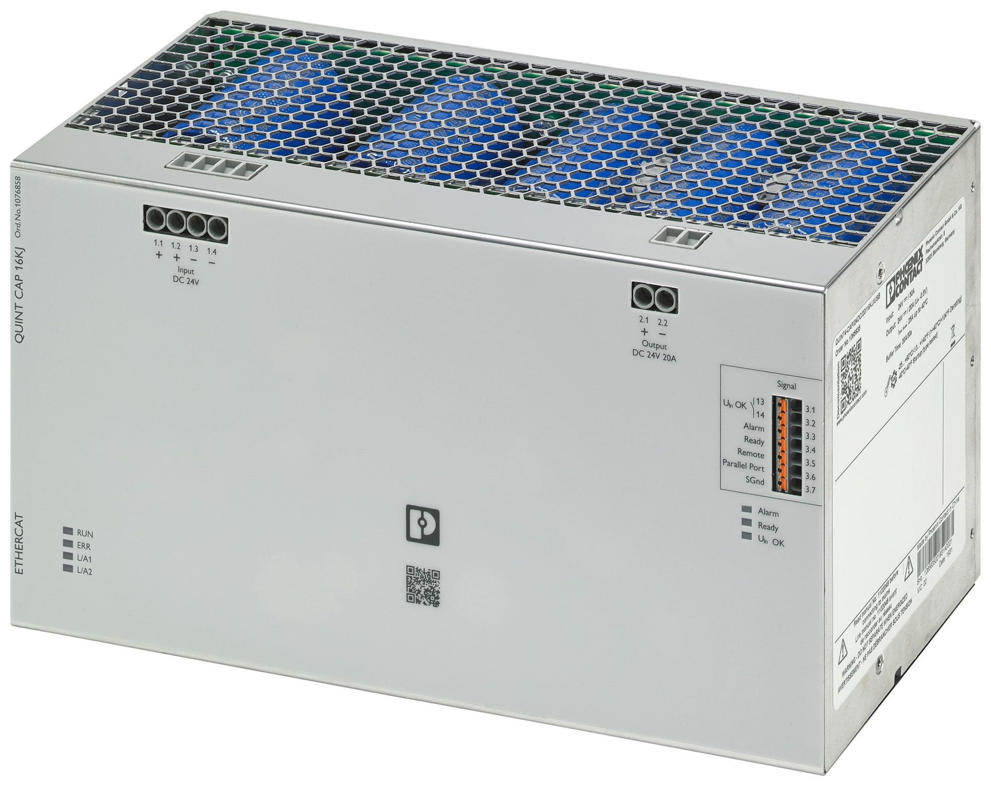 Phoenix Contact - Module Cap - Port com USB - Buffer 24VDC-16 kJ-20A (30s) Sans entretien EC