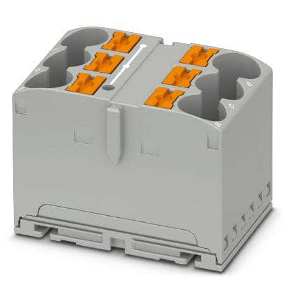 Phoenix Contact - PTFIX 6X10/S GY - Bloc répartiteur PTFIX