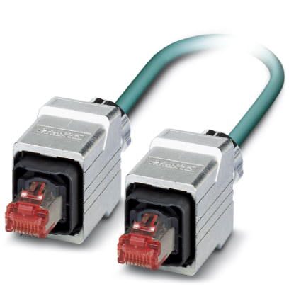 Phoenix Contact - Cordon Ethernet RJ45 V14->RJ45 V14 Cat 5, cable PUR SF/TQ  AWG26 - Bleu - 2m