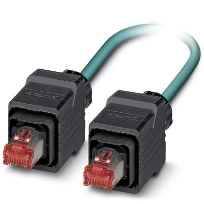 Phoenix Contact - Cordon Ethernet RJ45 V14->RJ45 V14 Cat 5, cable PUR SF/TQ  AWG26 - Bleu - 2m