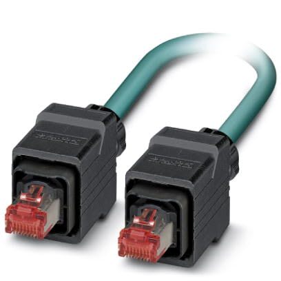 Phoenix Contact - Cordon Ethernet Indus IP67 V14 RJ45 Cat 5, cable PUR SF/UTP AWG26 - Bleu - 1m