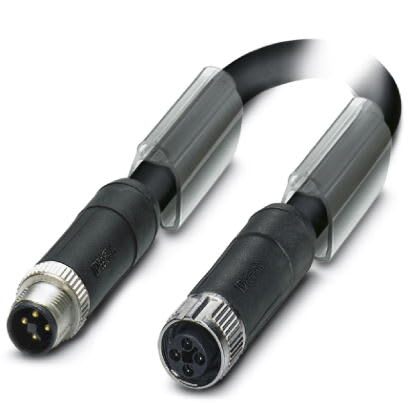 Phoenix Contact - Câble POWER, 4 pôles, PUR, M12 mâle droit, M12 femelle droit, T, 20 m