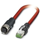 Phoenix Contact - Câble Bus, 4 pôles, PVC, M12 femelle droit, RJ45, D, 1 m