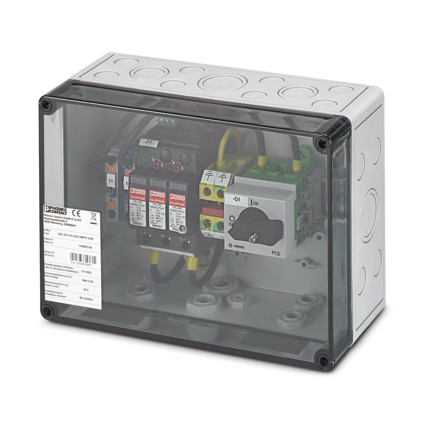 Phoenix Contact - Solutions-Coffret-PV-SOL-SC-1ST-0-DC-1MPPT-2105