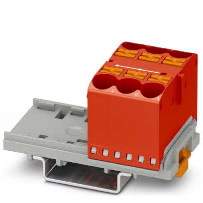 Phoenix Contact - PTFIX 6X10/S-NS35 RD - Bloc répartiteur PTFIX