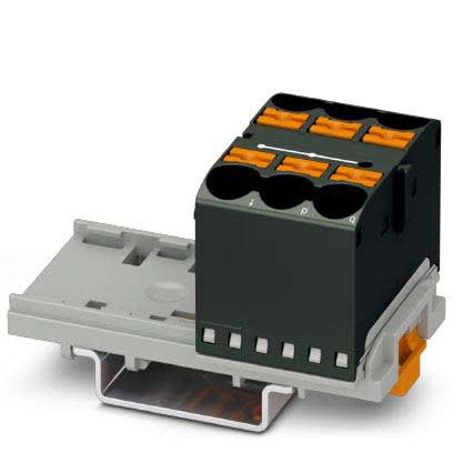 Phoenix Contact - PTFIX 6X10/S-NS35 BK - Bloc répartiteur PTFIX